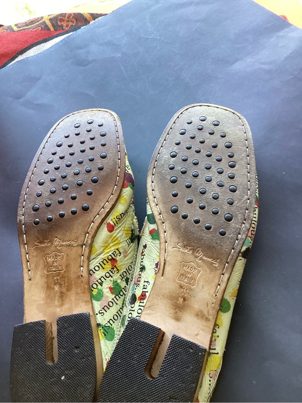 Vintage Sesto Meucci flat slides mules slippers - Picture 4 of 9